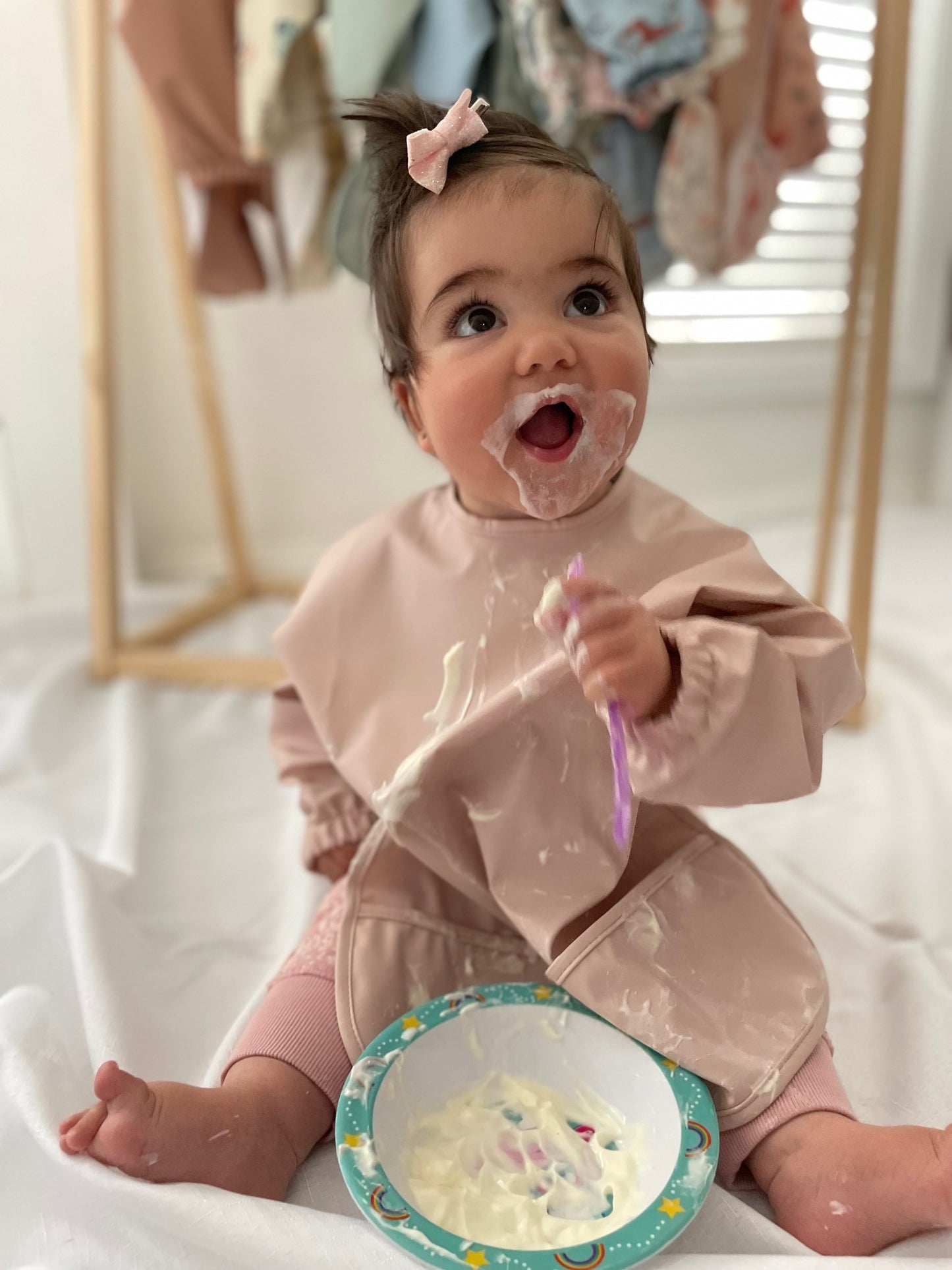 Bestie Bib – Long Sleeve Toddler Bib